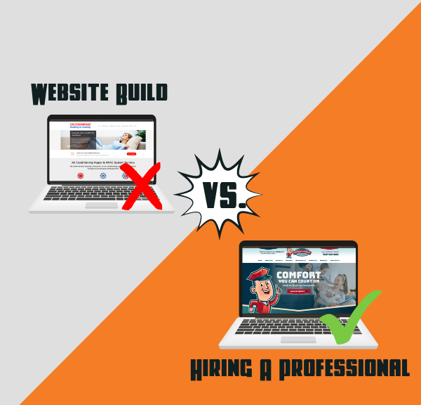Website Buld vs Hiring A Professional