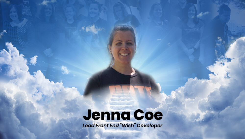 Jenna Coe Our Lead Front End Wish Web Developer